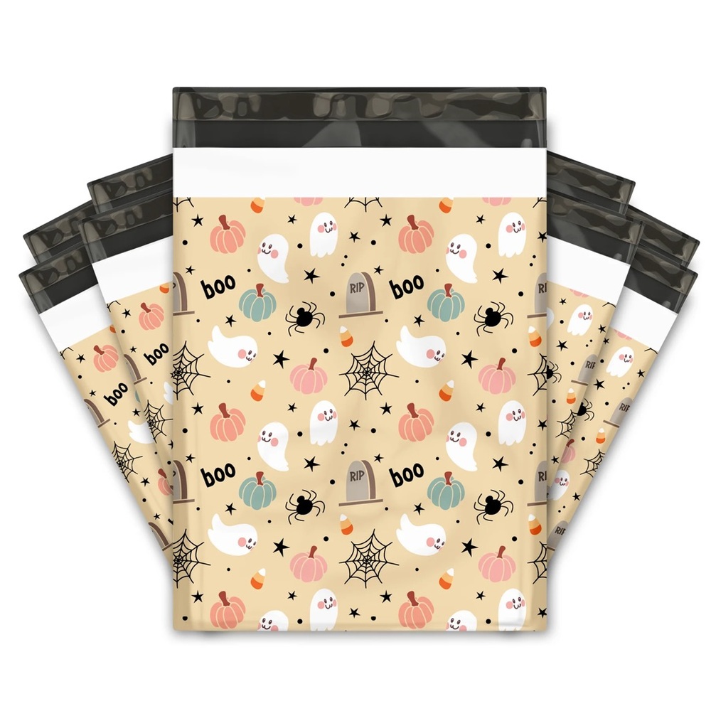 Playful Halloween π 10x13 Poly Mailers Pack of 25 - Picture 4 of 11